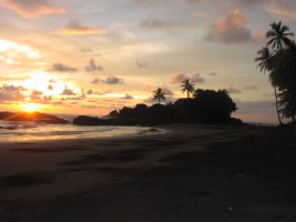 BeachandRoca Costa Rica at Sunset