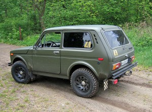 Niva Russian made car.