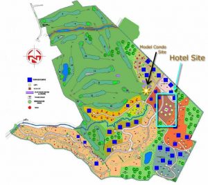 Map of golf project