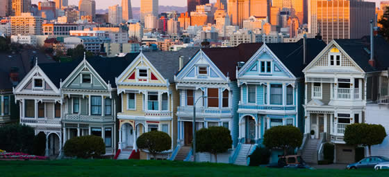 Houses at San Francisco's Fisherman's Wharf