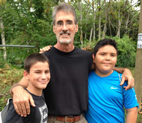 New friends in Costa Rica.