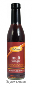 Malt Vinegar is a bit frivolous due to the wonderful lemons that serve to brighten up the flavor of the abundant fresh fish here. But I still use it on occasion.